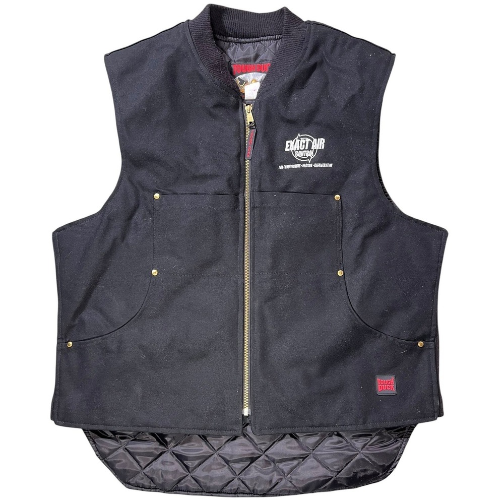 Tough Duck Canvas Work Vest Made in Canada Quilted Lined Size L
